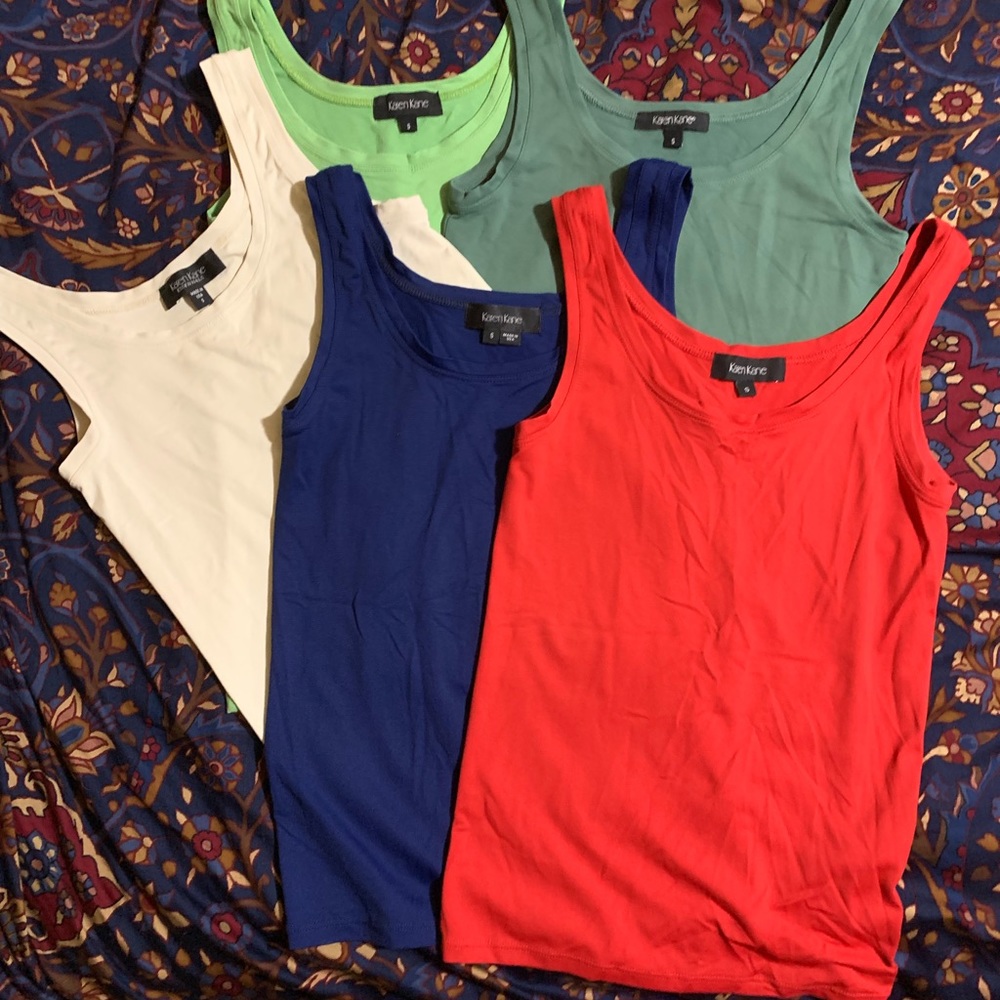 KAREN KANE Supersoft Scoopneck TankTops Small